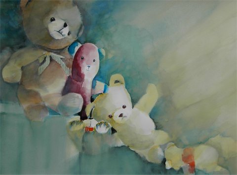 die-teddys-von-moritz-2-aquarell-38-56-2004-b